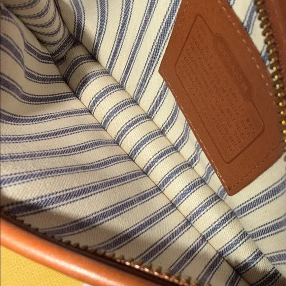 Coach vintage Saddle Brown Leather Zip Pouch Wallet very supple leather - Picture 9 of 16